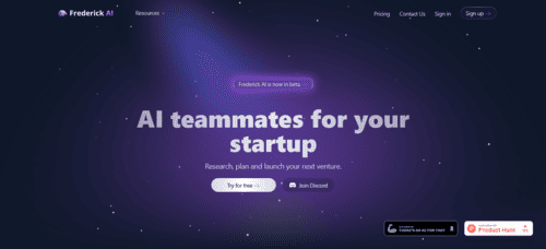 Frederick.ai - Inteligencia Artificial IA - inteligenciaartificialia.com