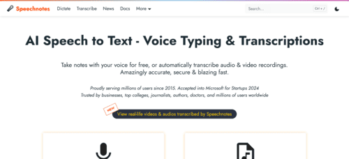 Speechnotes.co - Inteligencia Artificial IA - inteligenciaartificialia.com