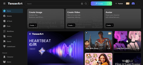 Tensor.Art - Inteligencia Artificial IA - inteligenciaartificialia.com