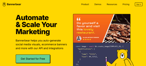 Bannerbear.com - Inteligencia Artificial IA - inteligenciaartificialia.com