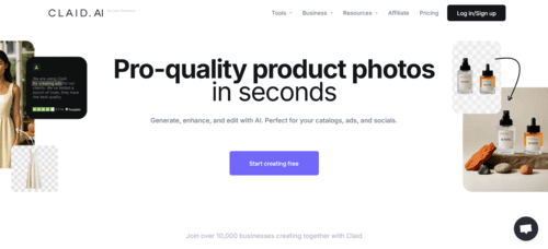 Claid.ai - Inteligencia Artificial IA - inteligenciaartificialia.com