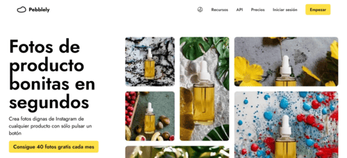 Pebblely.com - Inteligencia Artificial IA - inteligenciaartificialia.com