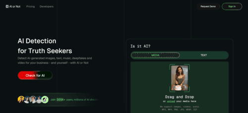 AIorNOT.com - Inteligencia Artificial IA - inteligenciaartificialia.com