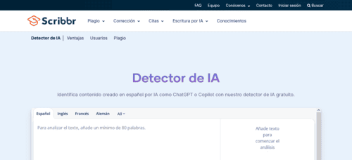 Scribbr.es - Inteligencia Artificial IA - inteligenciaartificialia.com