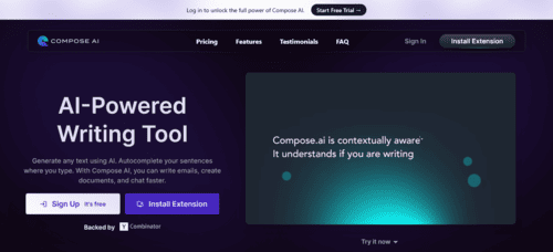 Compose.ai - Inteligencia Artificial IA - inteligenciaartificialia.com