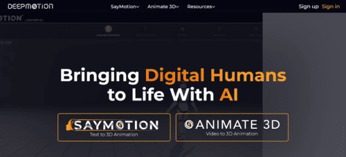 DeepMotion.com - Inteligencia Artificial IA - inteligenciaartificialia.com