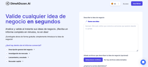 DimeADozen.ai - Inteligencia Artificial IA - inteligenciaartificialia.com
