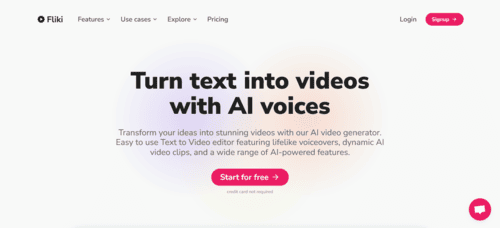 Fliki.ai - Inteligencia Artificial IA - inteligenciaartificialia.com