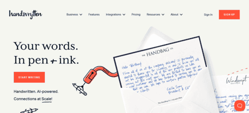 Handwrytten.com - Inteligencia Artificial IA - inteligenciaartificialia.com