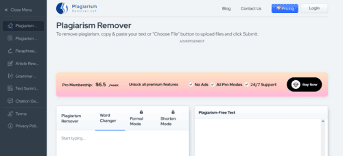 PlagiarismRemover.net - Inteligencia Artificial IA - inteligenciaartificialia.com