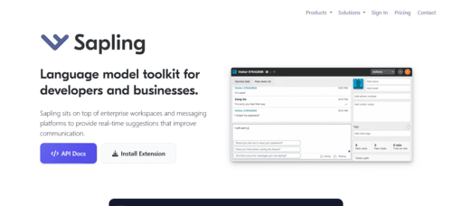 Sapling.ai - Inteligencia Artificial IA - inteligenciaartificialia.com