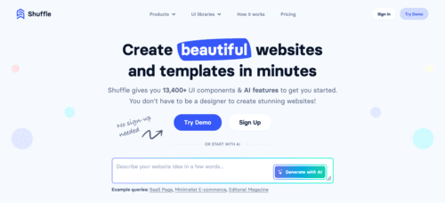 Shuffle.dev - Inteligencia Artificial IA - inteligenciaartificialia.com