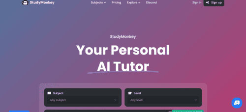 StudyMonkey.ai - Inteligencia Artificial IA - inteligenciaartificialia.com