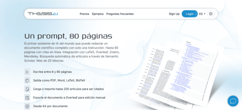ThesisAI.io - Inteligencia Artificial IA - inteligenciaartificialia.com