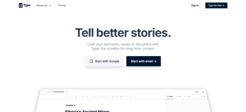 Type.ai - Inteligencia Artificial IA - inteligenciaartificialia.com