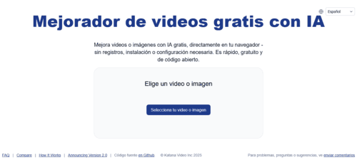 Upscaler.video - Inteligencia Artificial IA - inteligenciaartificialia.com