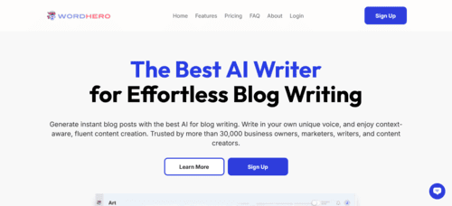 WordHero.co - Inteligencia Artificial IA - inteligenciaartificialia.com