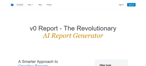 v0.report - Inteligencia Artificial IA - inteligenciaartificialia.com