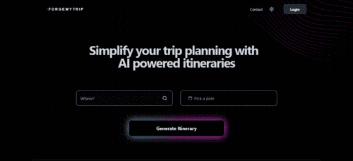 ForgeMyTrip.com - Inteligencia Artificial IA - inteligenciaartificialia.com